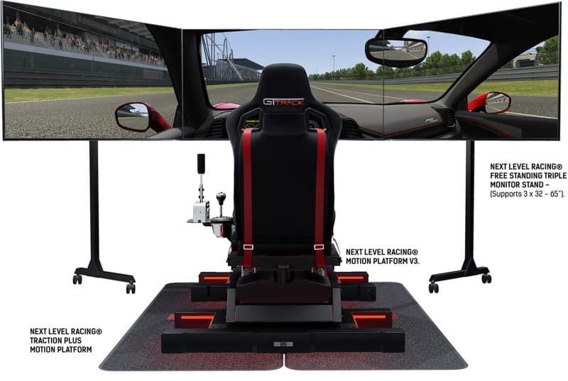 Un cockpit GT de course de haut niveau avec tous les détails