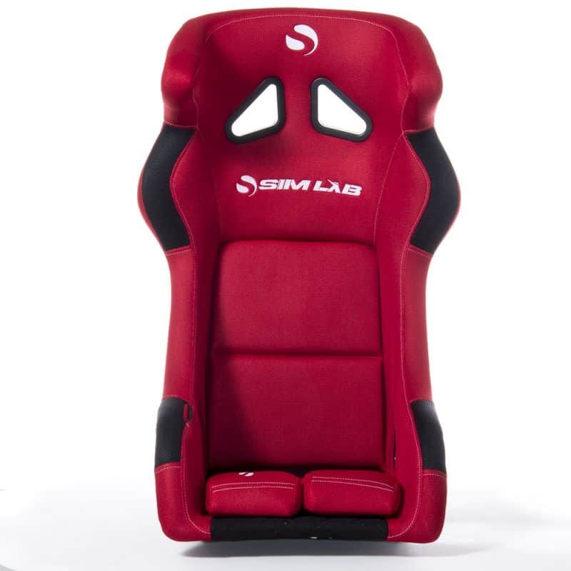 SPEED1 - Sim Racing Schalensitz rot:schwarz Frontansicht