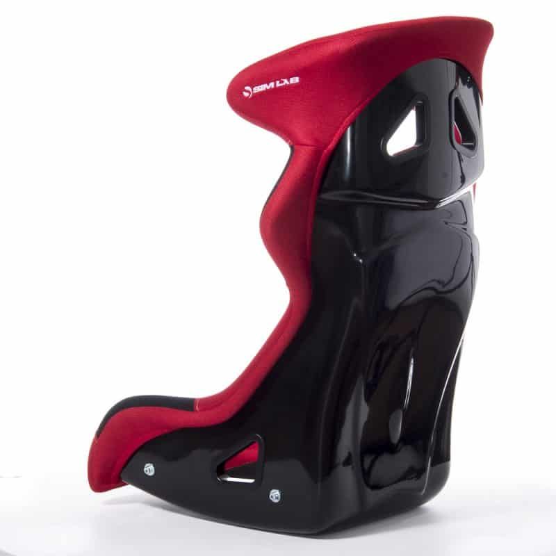 SPEED1 - Sim racing bucket seat red:black left back side