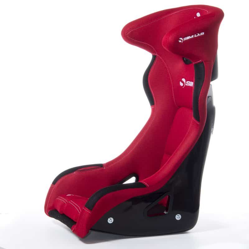 SPEED1 - Sim racing bucket seat red:black left view