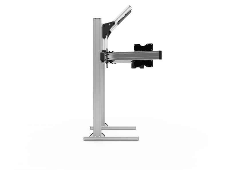 Quad monitor stand add-on detail 3