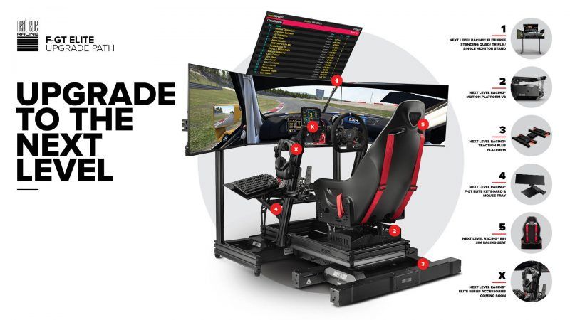 Next Level Racing F-GT Elite Front & Side Mount Frame + Saddle + Details 2