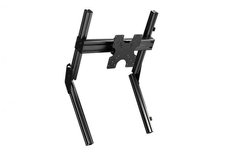 ELITE FREESTANDING OVERHEAD / QUAD MONITOR STAND ADD ON CARBON GREY - vue de face