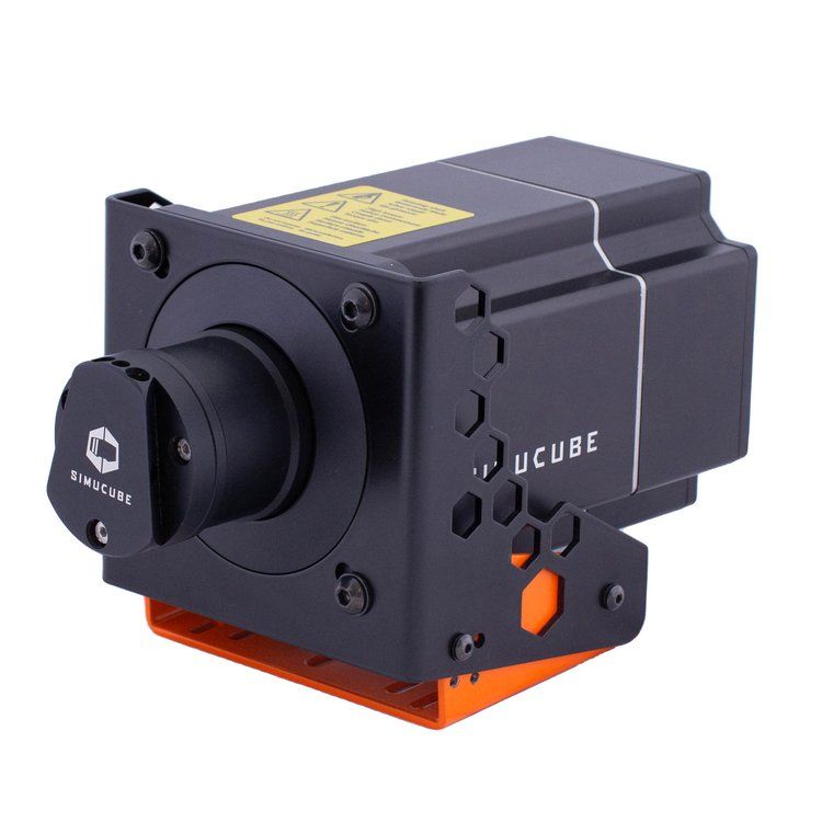 Simucube Direct Drive mount - front with Simucube servo motor