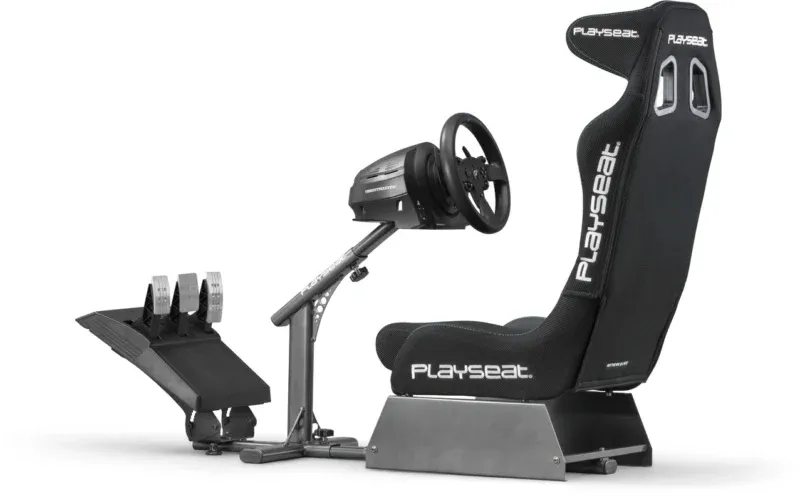 PLAYSEAT® EVOLUTION PRO - BLACK ACTIFIT™ - Rückseite + Thrustmaster T300
