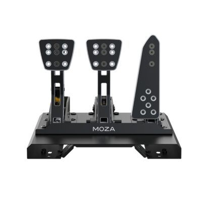 MOZA Racing CRP Load Cell Three Pedals with Base - front view