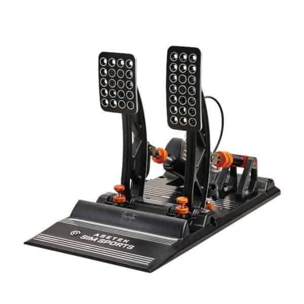 Asetek Invicta™ Sim Racing Pedals Brake and Throttle - front view