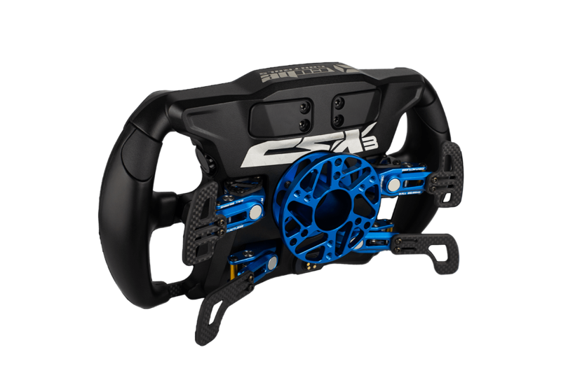 CUBE CONTROLS CSX3 Wheel ADD-ON - Blue version backside view