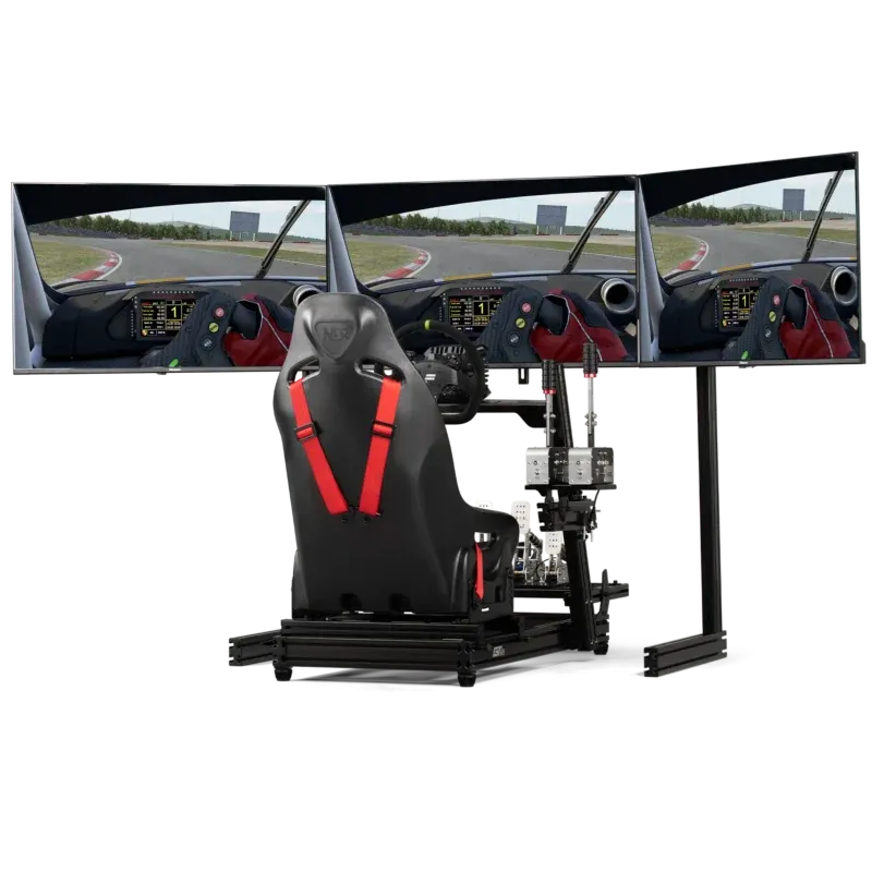 Next Level Racing - Elite Free Standing Triple Add-On - Black Edition - simulateur
