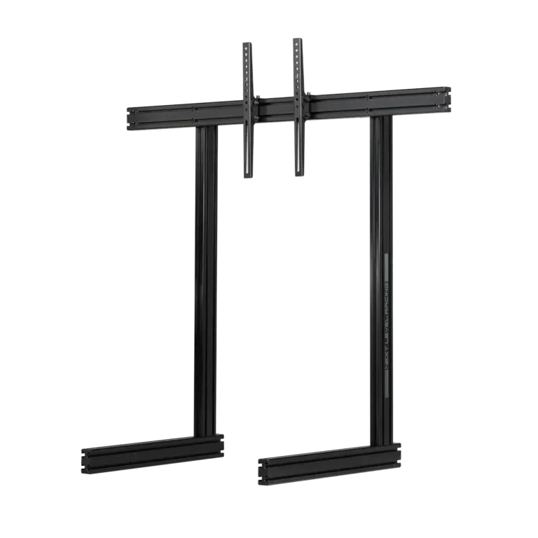NEXT LEVEL RACING ELITE FREESTANDING SINGLE MONITOR STAND - BLACK - Front