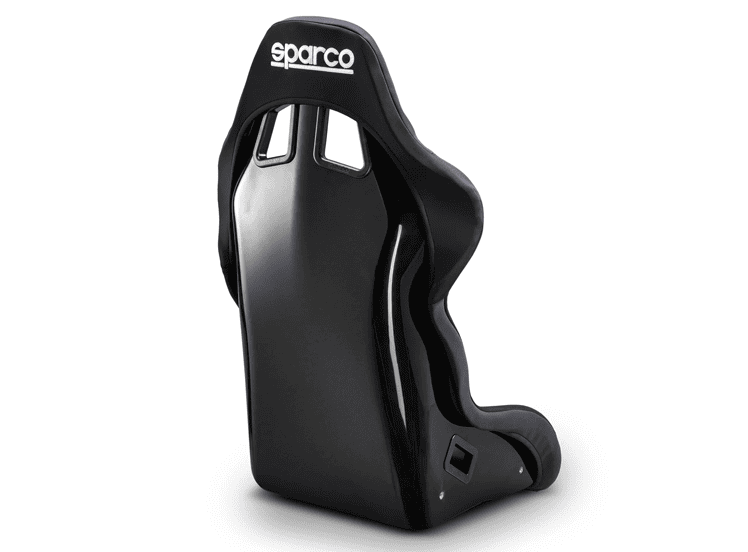 SPARCO EVO QRT X Race Seat - Black For OFF-ROAD - Back view