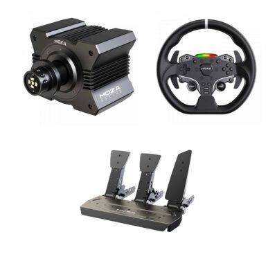 MOZA Racing R5 Direct Drive + ES Racing Wheel + SR-P 3 Pedals LoadCell - Bundle